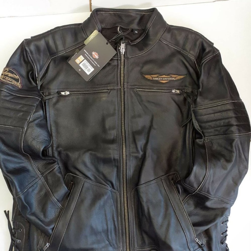 3XL HARLEY DAVIDSON KANE HD LEATHER JKT.